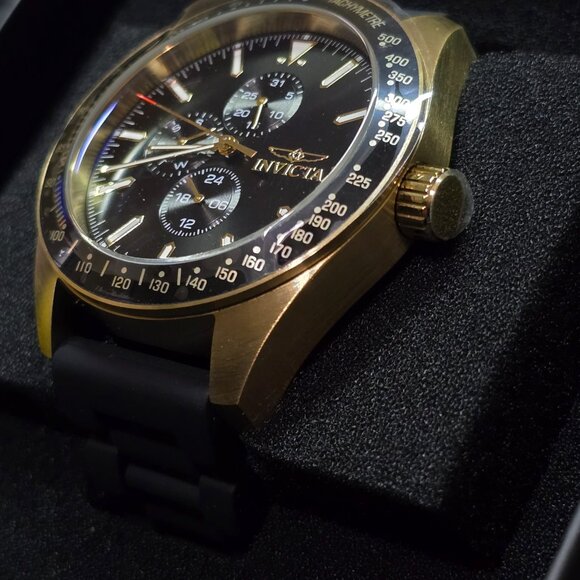 Invicta Aviator Nomad Men's Watch - 45mm, Black (38404) - Black and Gold - Picture 4 of 10